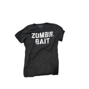Crazy Dog Zombie Bait Black T-Shirt Womans M